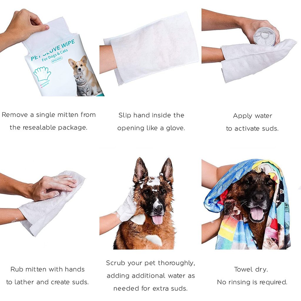 🎁Hot Sale🔥Praktiske og effektive engangs våtservietter for kjæledyr🐾 Hypoallergeniske, 6-pakning