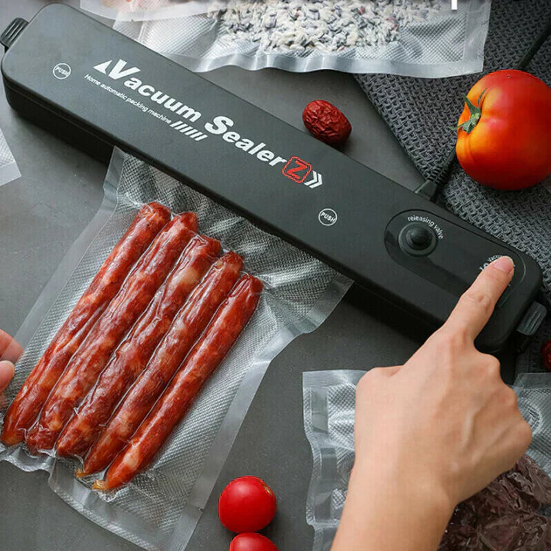 📦 50 % RABATT NÅ! 🔥🥬 Vakuumforseglingsmaskin – holder maten fersk 5 ganger lenger! Enkel og kompakt! Beskytter maten og reduserer svinn! ✨