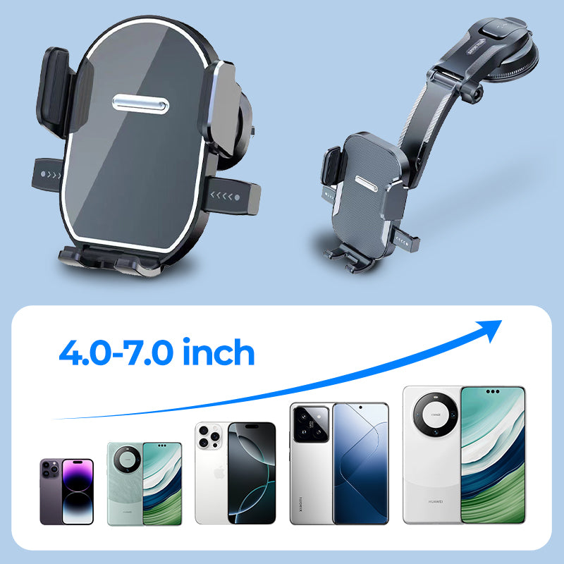🚗📱 50 % RABATT NU! ✨ Multifunktionell Sugkopps-Telefonhållare för Bil – Stabil, Justerbar & 360° Roterbar 📱🔄