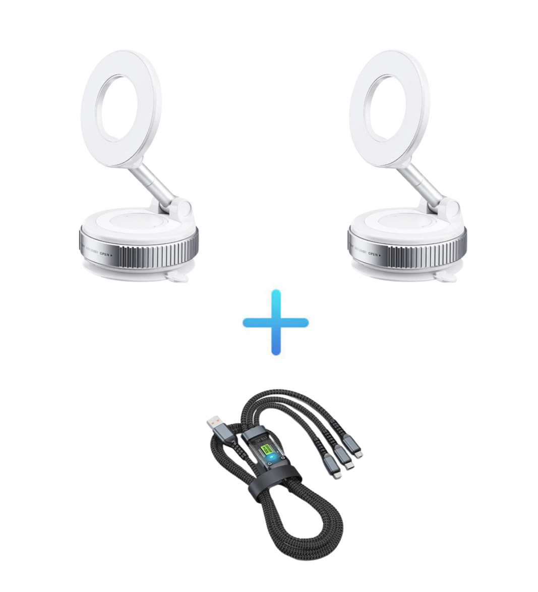 🔥Buy More Save More🔄360° justerbar magnetisk telefonholder med vakuum📱🚗