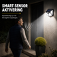 🔥 NÅ: 50 % RABATT I EN BEGRENSET PERIODE – Solcelledrevet vegglampe med bevegelsessensor – 140 supersterke LED-lys – IP65 vanntett – Enkel installasjon 🌞✨🛡️