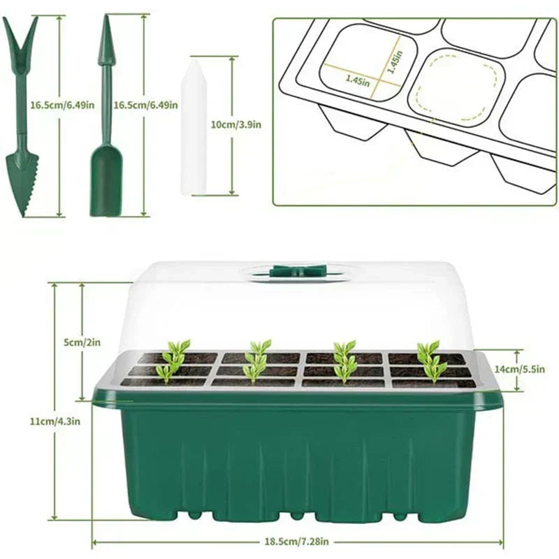 💎 💎 Gronings-brikker med dyrkingslys – Fuktighetsregulering, gjennomsiktige og med fullspektrumlys 🌱💡