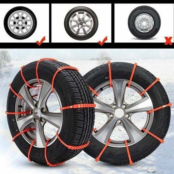 🔥 Vinterhett salg 🚗 Super slitesterke antiskli­kjettinger for bil