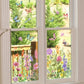💐Nyttårssalg 50% avslag💞 Fargerik blomsterbukett vindusklistremerke 🖼️ (Klipp til størrelse fritt)