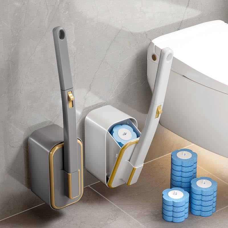 🏆 UKENS SPESIALPRIS!!✨ Veggmontert innovativt toalettbørstesett 🚽