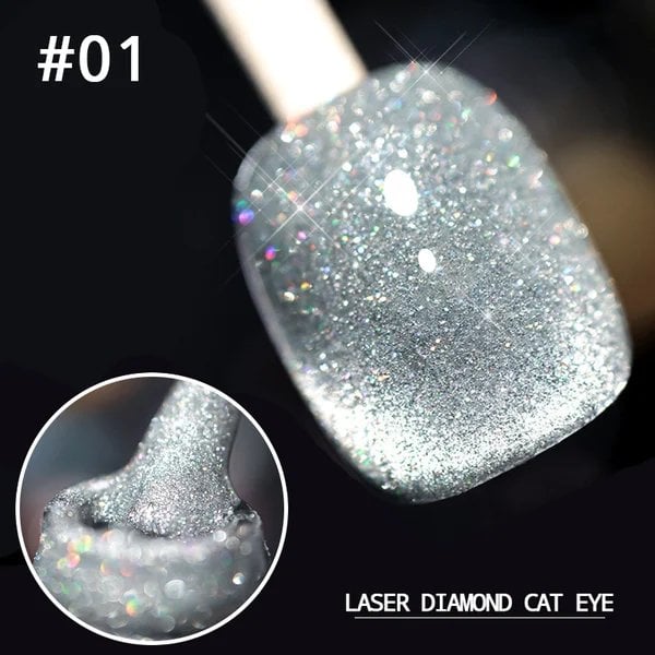 💅SISTE DAG MED 49 % RABATT💎Laser Diamond Cat Eye neglelakk💥Kjøp 1 få 1 gratis💥