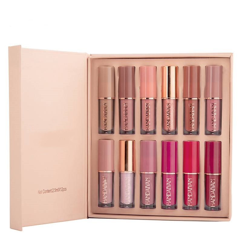💄Gavepakke med flytende leppestift i 12 farger💝