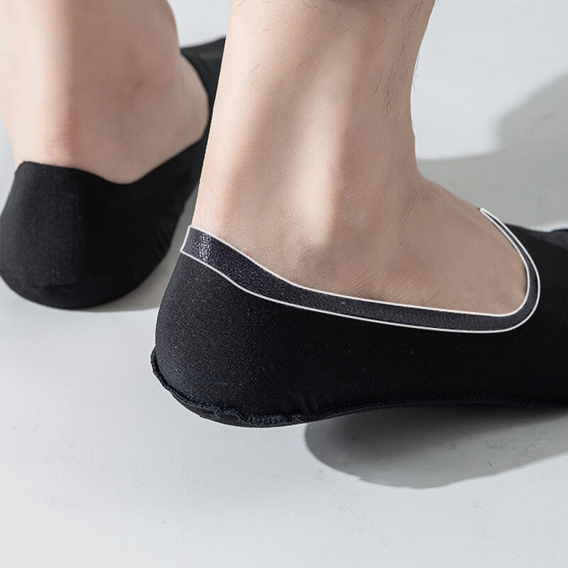 🧦 50 % RABATT NÅ!🍃Ultratynne fôrede sklisikre sokker som ikke viser seg – Usynlige under sko, silikongrep og pustende – perfekte for loafers, joggesko eller flate sko 👟