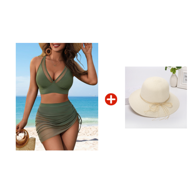 🏝️💖SISTE SALGSDAG 50 % RABATT💖👙Slankende badedrakt i netting med magekontroll