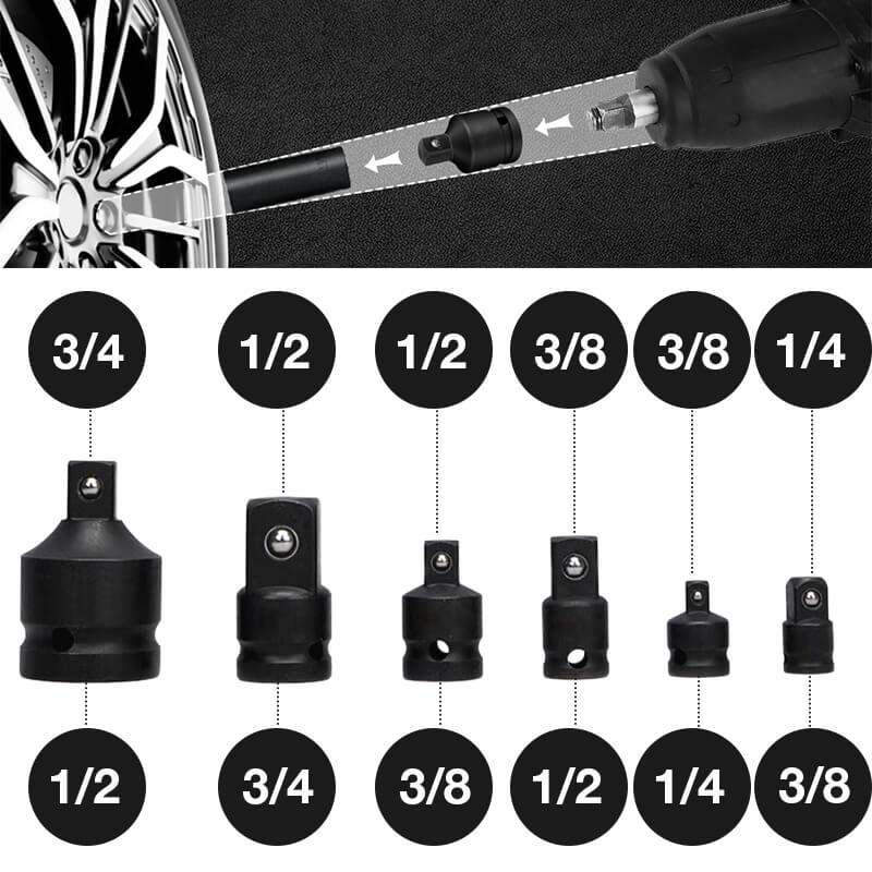 6-delers slagpipeadapter (50 % rabatt)