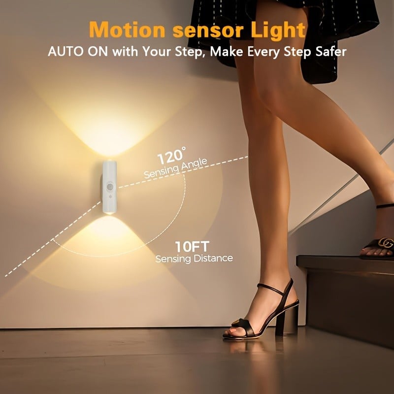 ⏳Nur für kurze Zeit – 50% RABATT⏰Oppladbar smart LED-bevegelsessensor-omgivelsesly