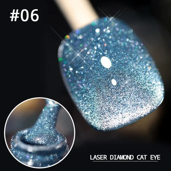 💅SISTE DAG MED 49 % RABATT💎Laser Diamond Cat Eye neglelakk💥Kjøp 1 få 1 gratis💥