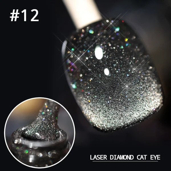 💅SISTE DAG MED 49 % RABATT💎Laser Diamond Cat Eye neglelakk💥Kjøp 1 få 1 gratis💥