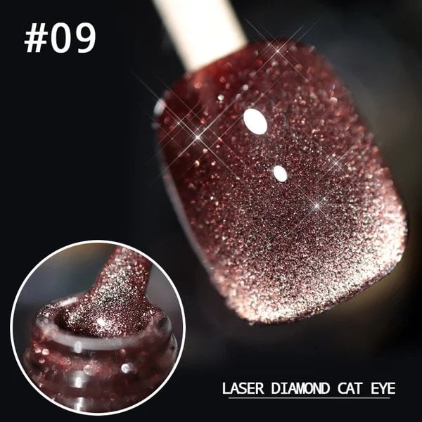 💅SISTE DAG MED 49 % RABATT💎Laser Diamond Cat Eye neglelakk💥Kjøp 1 få 1 gratis💥