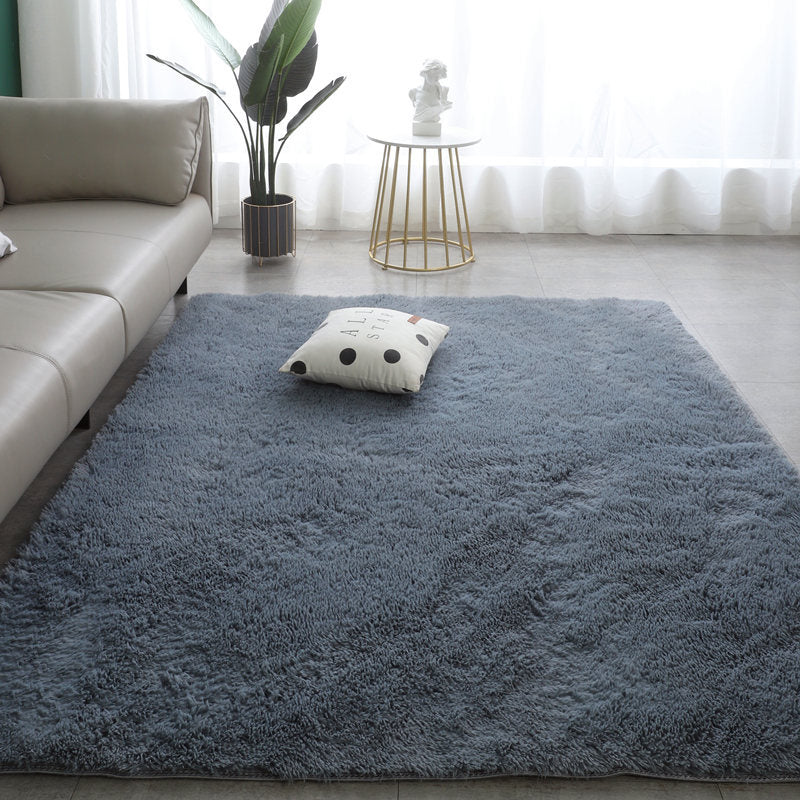 📢 50 % RABATT! 🌈 Plush-gulvmatte med fargeovergang – Ultramyk, sklisikker og vaskbar matte til hjemmet 🛋️