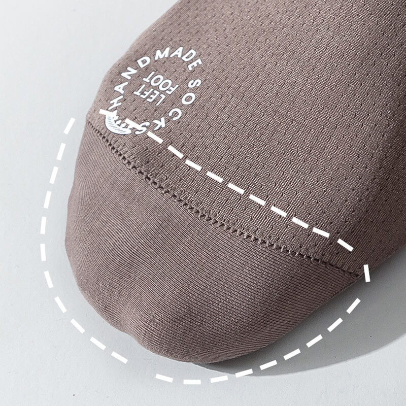 🧦 50 % RABATT NÅ!🍃Ultratynne fôrede sklisikre sokker som ikke viser seg – Usynlige under sko, silikongrep og pustende – perfekte for loafers, joggesko eller flate sko 👟