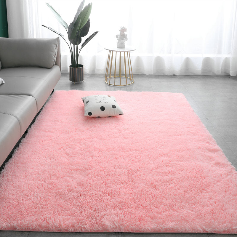 📢 50 % RABATT! 🌈 Plush-gulvmatte med fargeovergang – Ultramyk, sklisikker og vaskbar matte til hjemmet 🛋️
