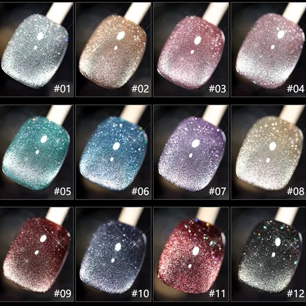 💅SISTE DAG MED 49 % RABATT💎Laser Diamond Cat Eye neglelakk💥Kjøp 1 få 1 gratis💥