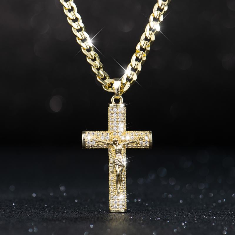 📢📢50 % RABATT!!✝️Jesus krusifiks anheng halskjede