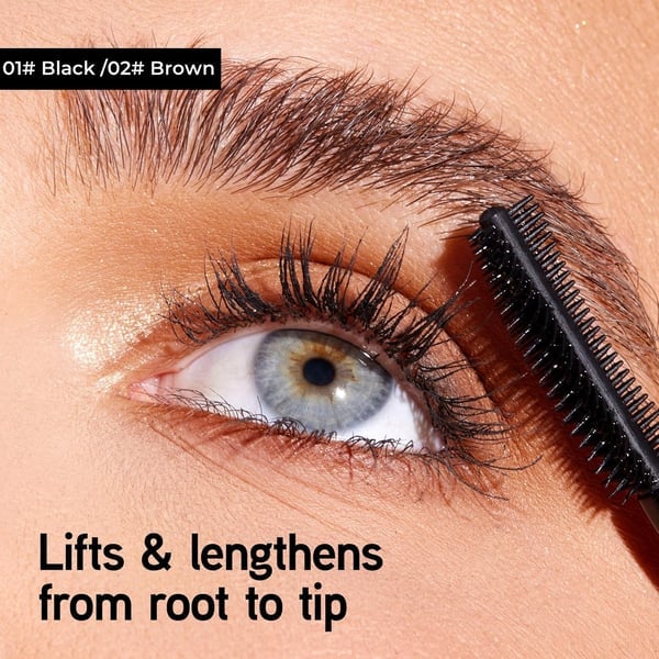 🔥Begrenset tilbud: Kjøp 2 få 1 gratis⚡Tubing Mascara i Svart og Brun, 2-pakking for øyevimpemakeup