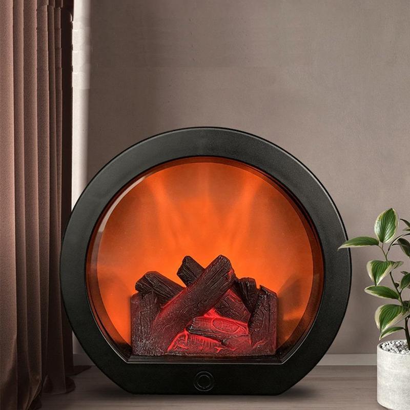 🎁 50 % RABATT! 💥 Flammeløs LED-peislykt – dekorativ lykt – realistisk flamme, trygg og oppladbar 🔥🕯️