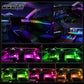 🚗✨ Bilinteriør LED Strip Atmosphere Lights Pro 🌈💡
