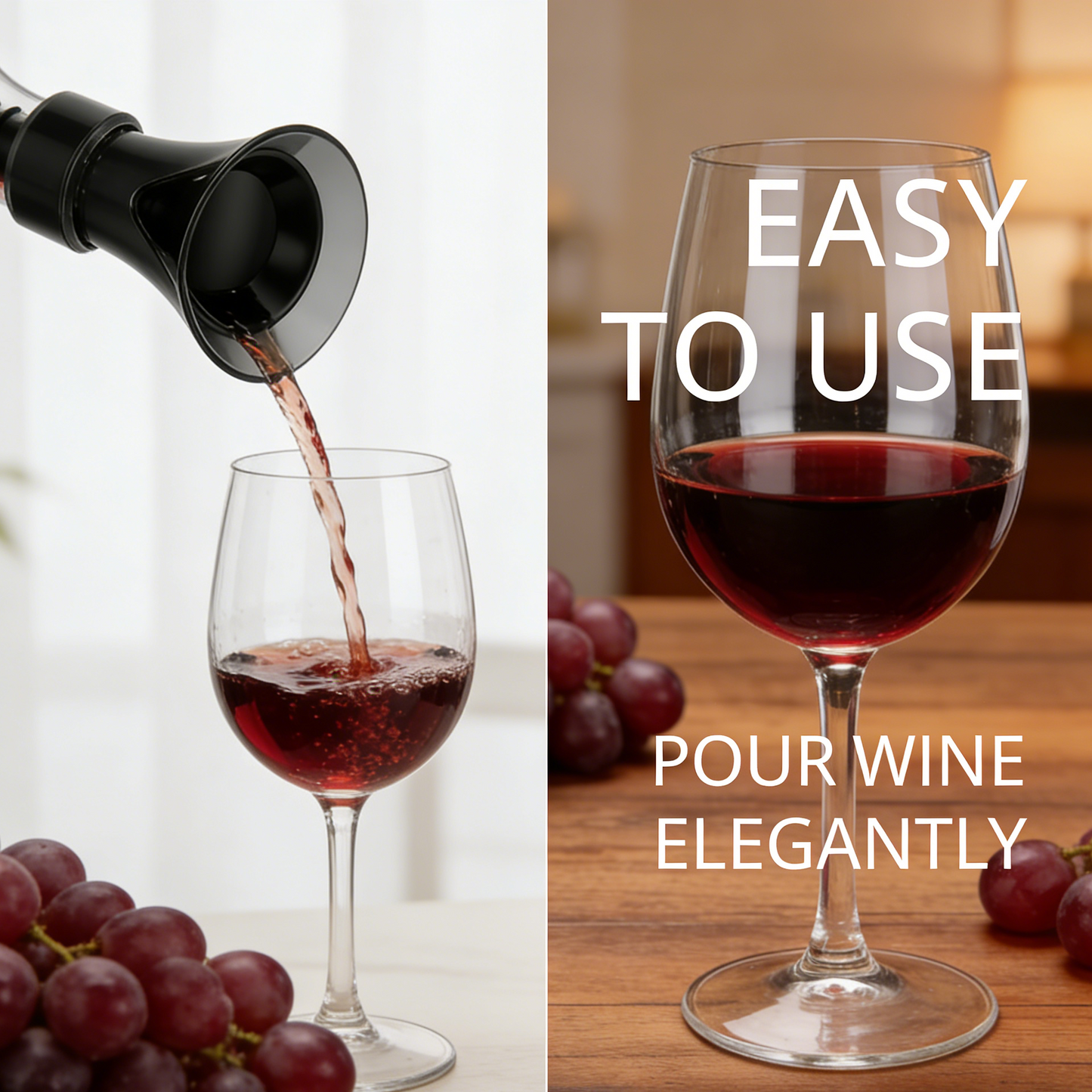 🍷 2-i-1-vinsparer med vakuumpumpe og forsegler – bevarer friskheten og aromaen