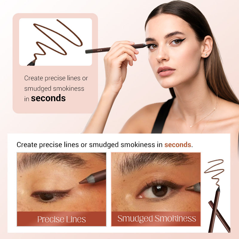 💜SISTE DAG - KJØP 1 FÅ 1 GRATIS💜Ultrapigmentert strandbestandig gelblyant eyeliner