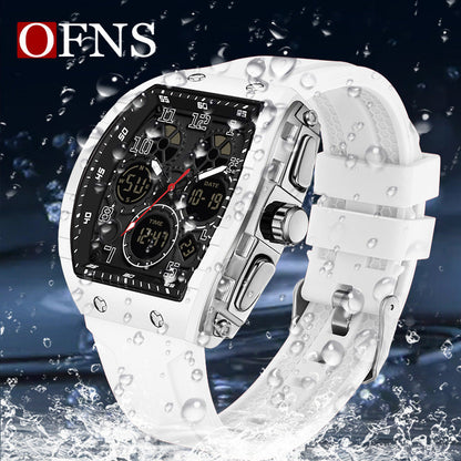 🎁Møt julen med 50 % rabatt🎄Sporty, lysende digital automatisk herreklokke