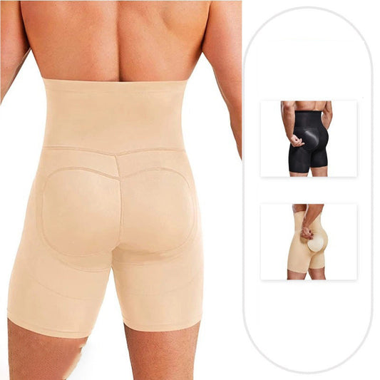 Shapewear for Menn med Høyt Liv og Løft for Baken