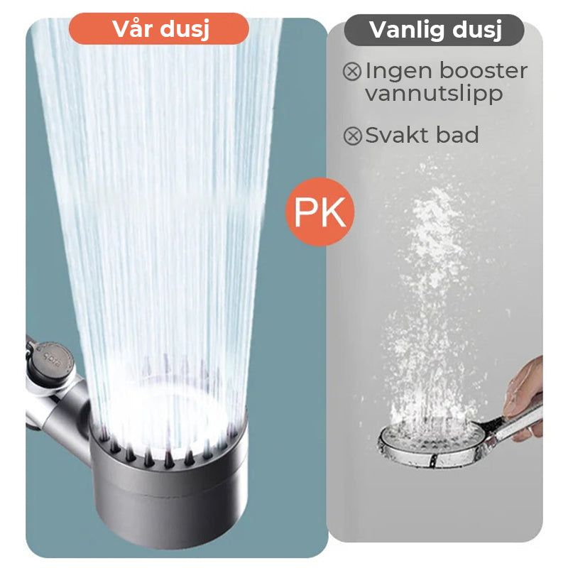 Multifunksjonsdusj for massasje og hudpleie