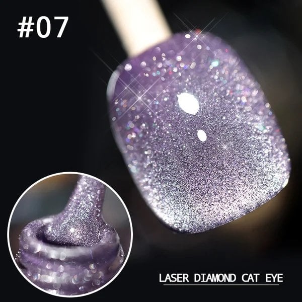 💅SISTE DAG MED 49 % RABATT💎Laser Diamond Cat Eye neglelakk💥Kjøp 1 få 1 gratis💥