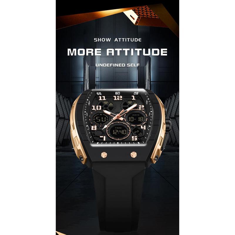 🎁Møt julen med 50 % rabatt🎄Sporty, lysende digital automatisk herreklokke
