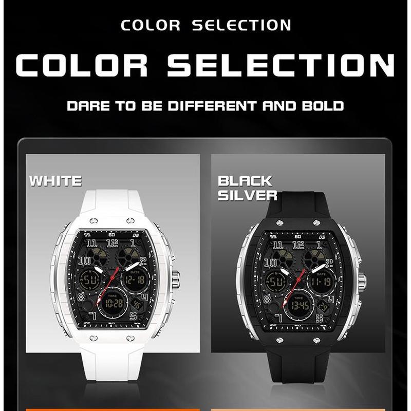 🎁Møt julen med 50 % rabatt🎄Sporty, lysende digital automatisk herreklokke
