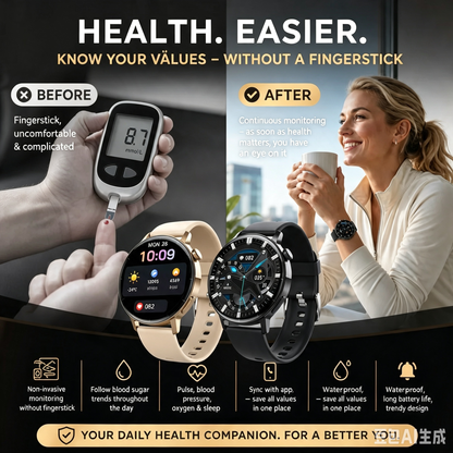 🔥50 % RABATT I BEGRENSET TID | Multifunksjonell Bluetooth-smartklokke ✅ Helhetlig helseovervåking døgnet rundt