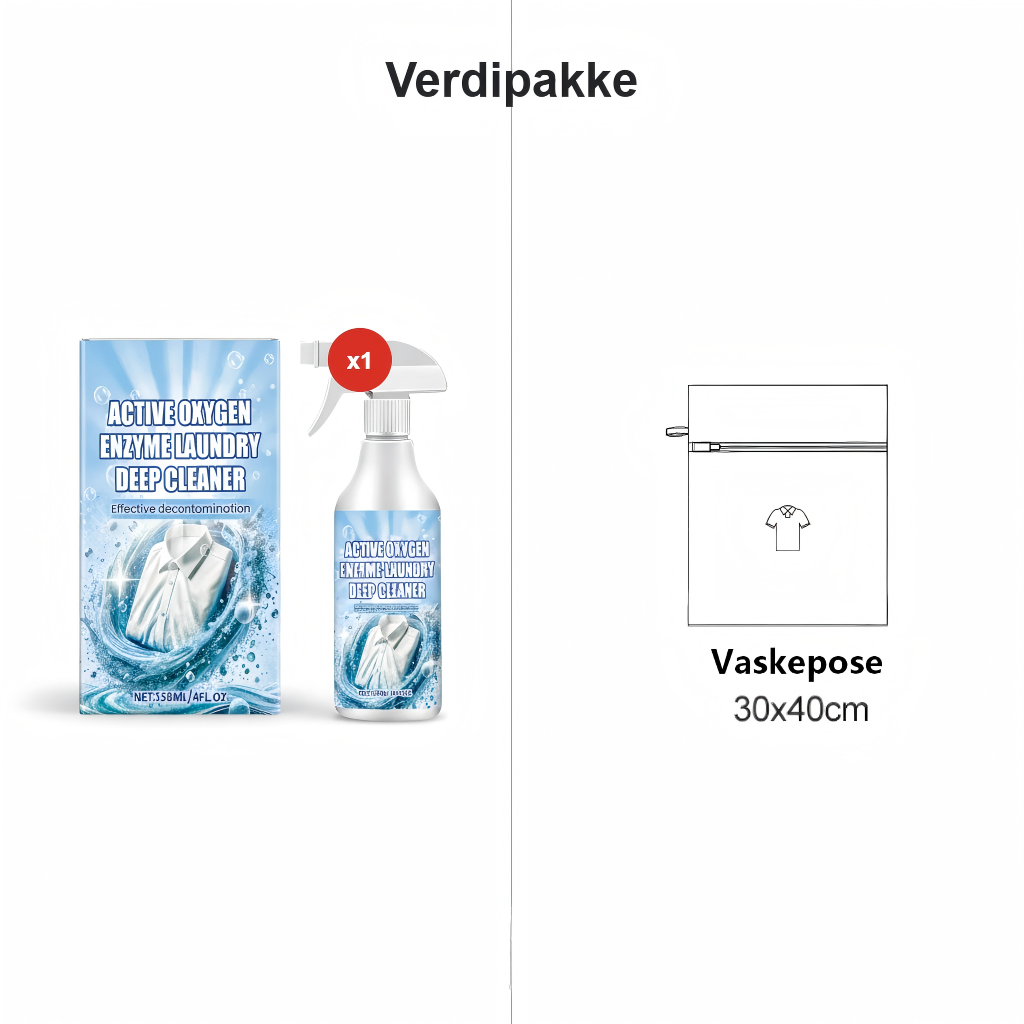 Flekkfjerner for stoff og klær til flere formål