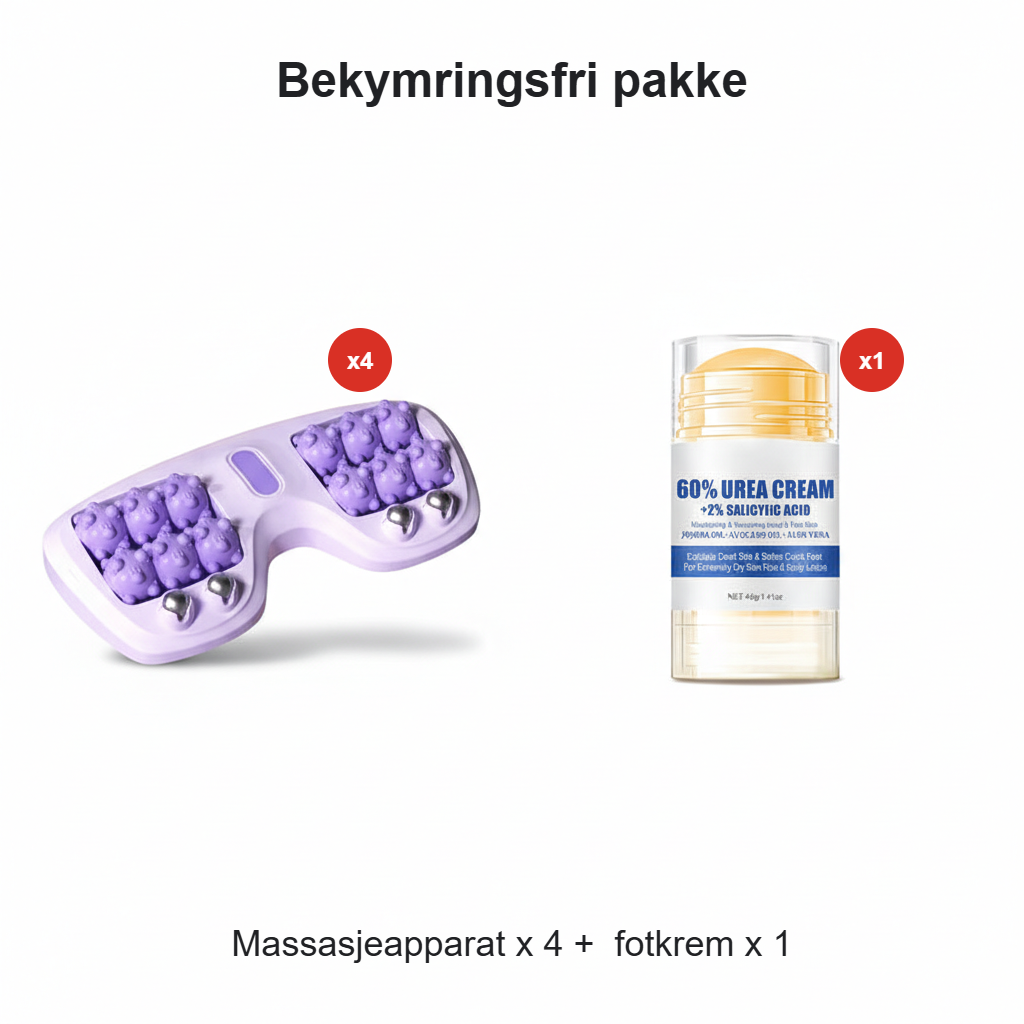 💜Bærbar dobbel fot massasje rull💜