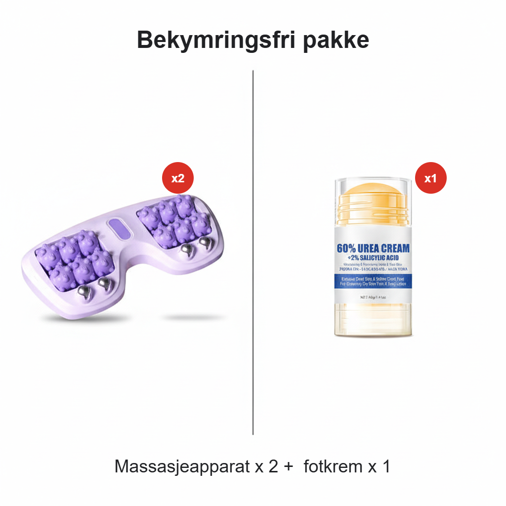 💜Bærbar dobbel fot massasje rull💜