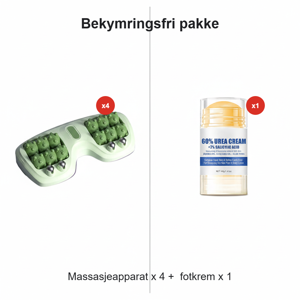 💜Bærbar dobbel fot massasje rull💜