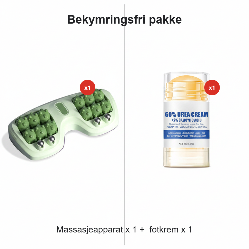 💜Bærbar dobbel fot massasje rull💜