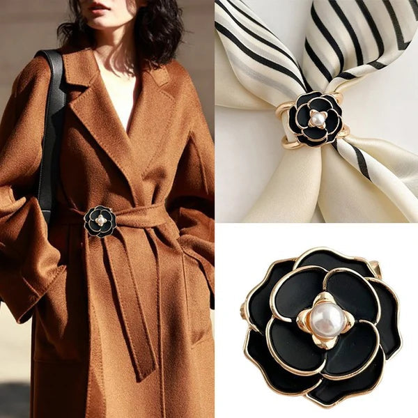 ✨ Elegant fransk skjerfspenne (50 % rabatt) – Eleganse innen rekkevidde!