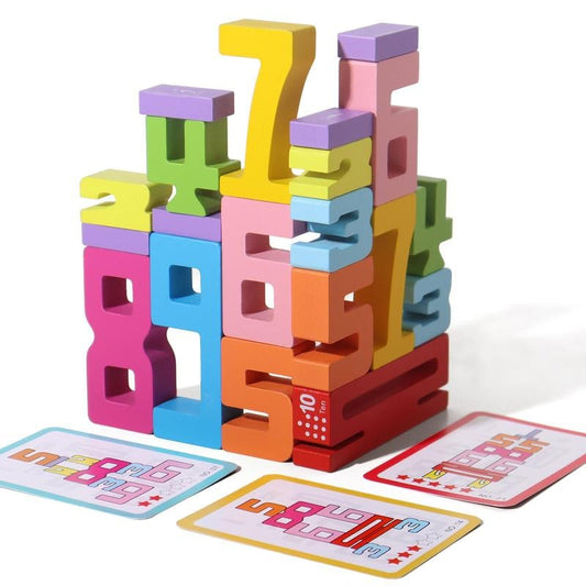 🌈Siste dags kampanje 49 % RABATT✨️Montessori-inspirerte tallklosser i tre – Slipp løs barnets potensial!