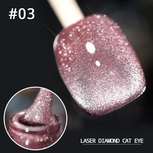 💅SISTE DAG MED 49 % RABATT💎Laser Diamond Cat Eye neglelakk💥Kjøp 1 få 1 gratis💥