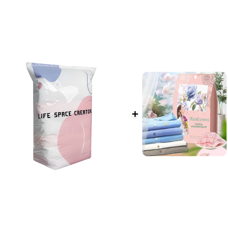Store vakuumkompresjonsposer til oppbevaring – uten pumpe 🧳✨📦