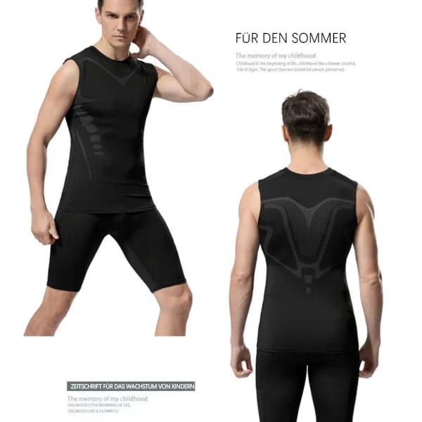 🔥 70 % RABATT NÅ! 💪 Slimoly® Ionic Shaping Vest – Kompresjon og kjøling – Former kroppen og ermeløs – Usynlig under klærne 🕶️