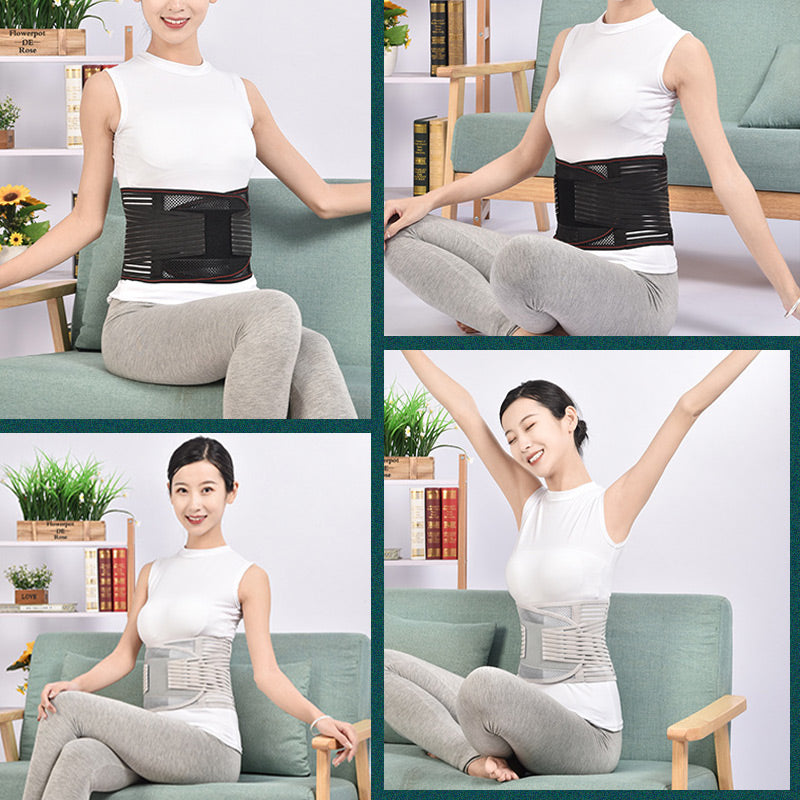 🎁Hot Salg 49% OFF⏳varmepresset mesh pustende stålplate støtte midjebeskytter