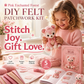 🎀49 % RABATT🎁DIY-kit för lapptäcke i filt: ”Pink Enchanted Forest”