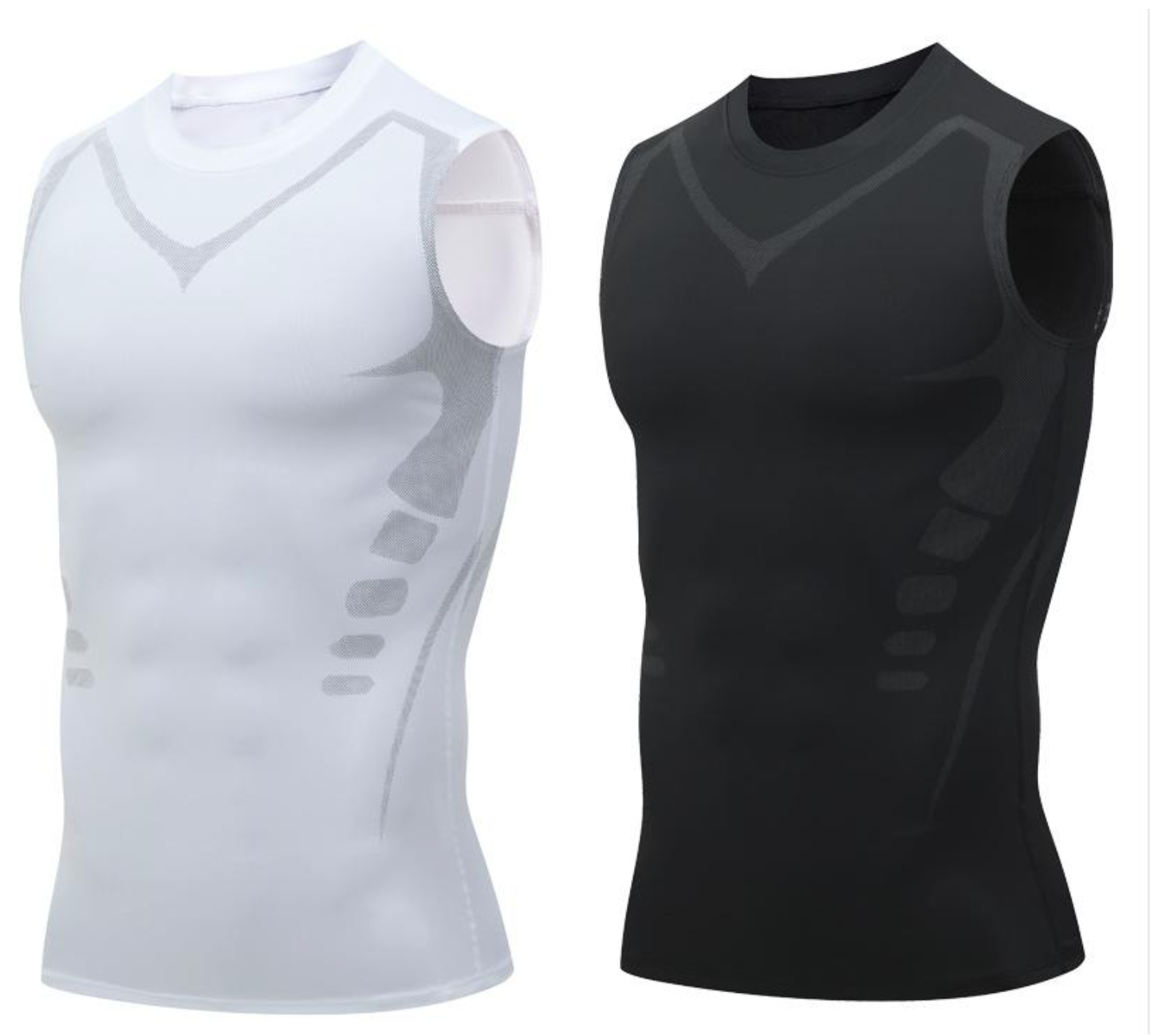 🔥 70 % RABATT NÅ! 💪 Slimoly® Ionic Shaping Vest – Kompresjon og kjøling – Former kroppen og ermeløs – Usynlig under klærne 🕶️