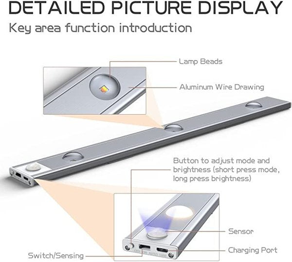 LED-lys med bevegelsessensor - 50 % rabatt