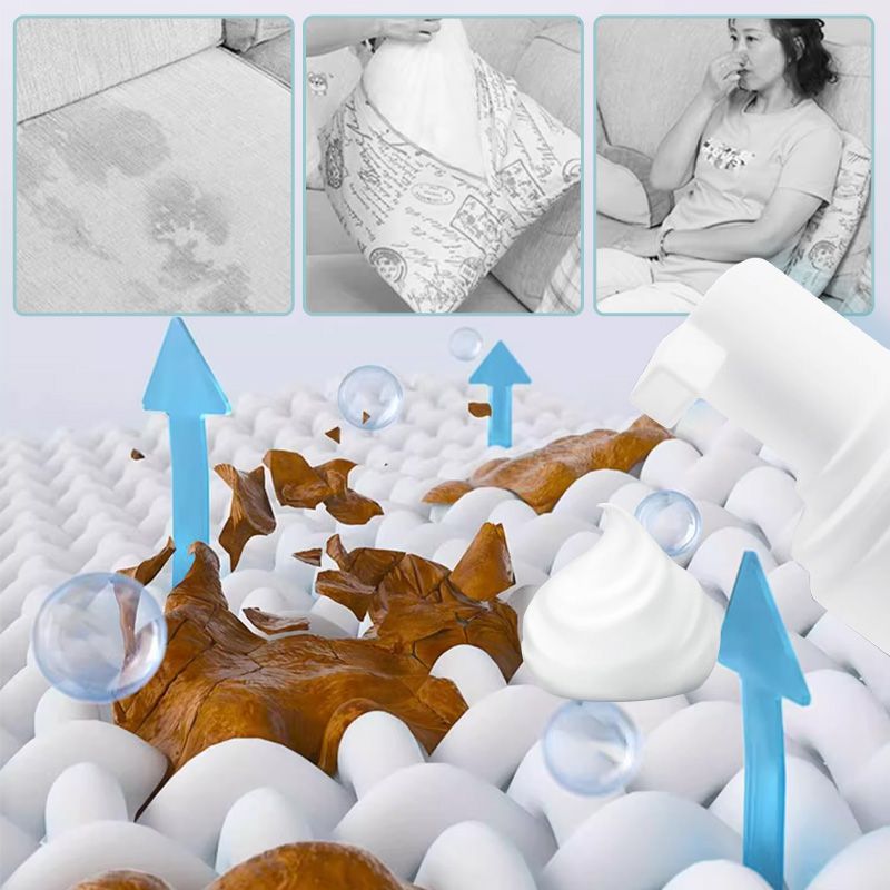 🧼 Kraftig skumrengjøringsmiddel for tekstiler – vaskefri, fjerner flekker og skitt – skånsom mot gardiner, sofatrekk og tepper ✨
